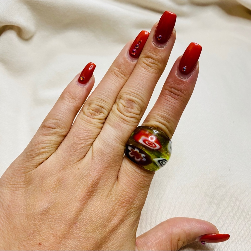 Glass blower dower abstract ring